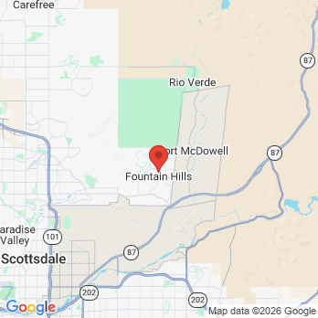 Map to Fountain Hills Family Dentistry office in Fountain Hills, AZ