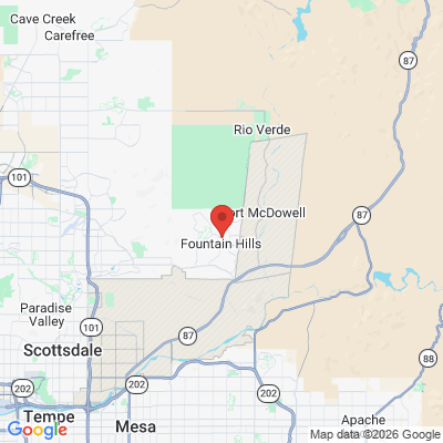 Map to  office in Fountain Hills, AZ