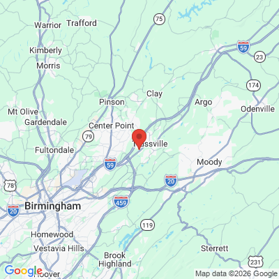Map to  office in Birmingham, AL