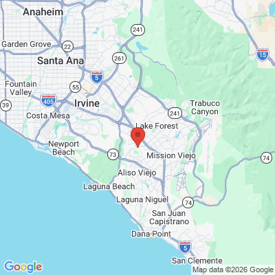 Map to  office in Laguna Woods, CA