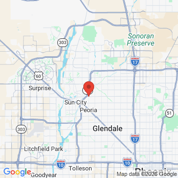 Map to Thunderbird Dental Studio  office in Peoria, AZ