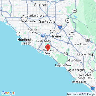 Map to Green Dental Medicine office in Newport Beach, CA