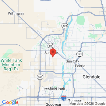 Map to Dentistry of Arizona office in Surprise, AZ