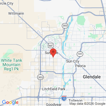 Map to Dentistry of Arizona office in Surprise, AZ