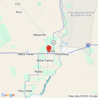 Map to  office in Blythe, CA