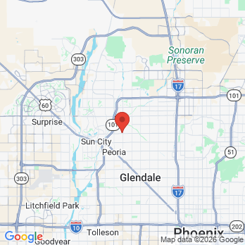 Map to Dental Care office in Peoria, AZ