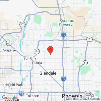 Map to Feldhake & Associates office in Glendale, AZ