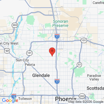 Map to Cayon hills family dentistry office in Phoenix, AZ