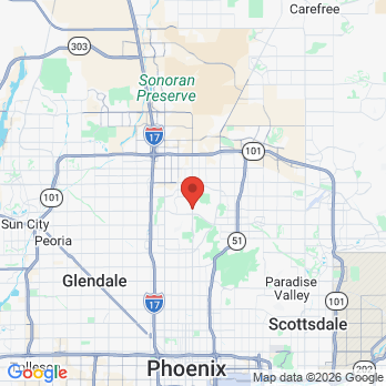 Map to Moon Valley Dental Care office in Phoenix, AZ