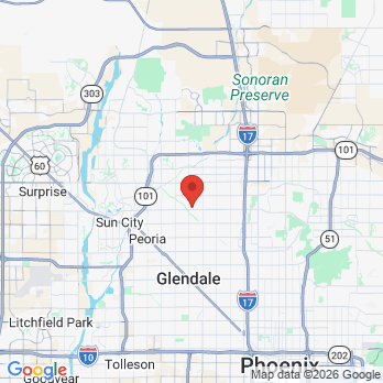 Map to Saperstein Orthodontics office in Glendale, AZ