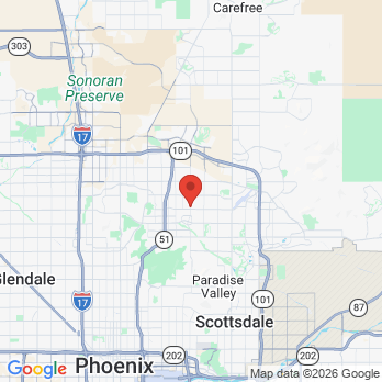 Map to Primary Office Dr. Ronald S. Weissman office in Phoenix, AZ