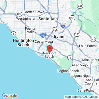Map to Jon Erik Glenn, DDS office in Newport Beach, CA