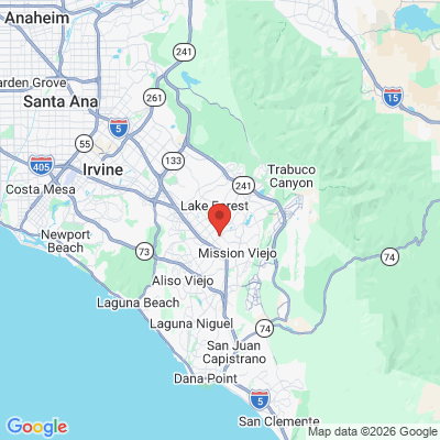 Map to Global Dental Group office in Mission Viejo, CA