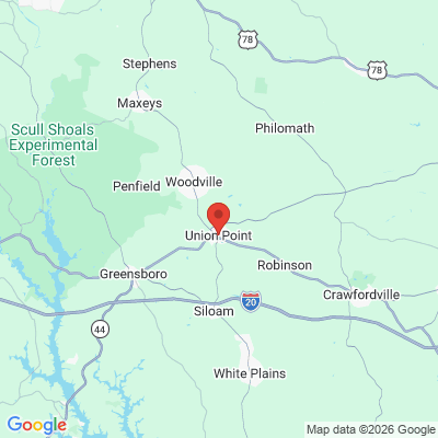 Map to  office in Union Point, GA
