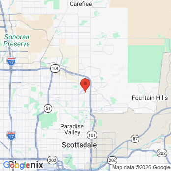 Map to Reimage Dental Studio office in Scottsdale, AZ