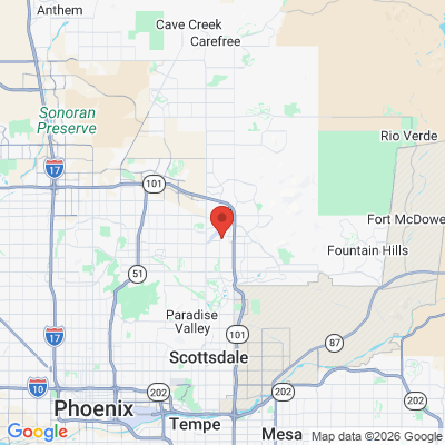 Map to Reimage Dental Studio office in Scottsdale, AZ