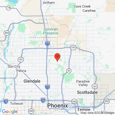 Map to Nurture Smiles & Wellness office in Phoenix, AZ