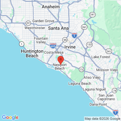 Map to Primary Office office in Newport Beach, CA