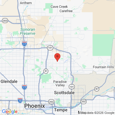 Map to  office in Scottsdale, AZ