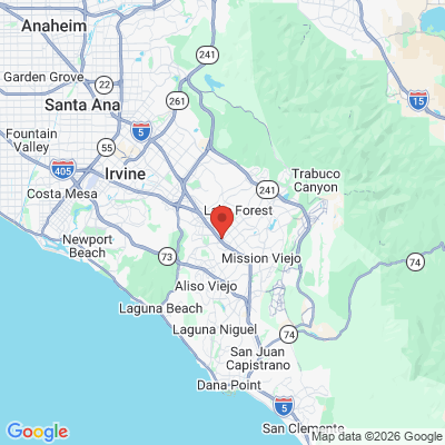 Map to El Toro Dental Care office in Lake Forest, CA