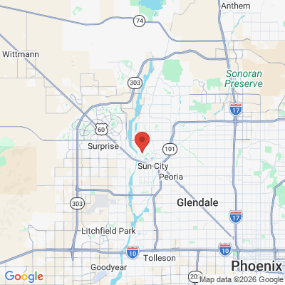 Map to  office in Sun City, AZ