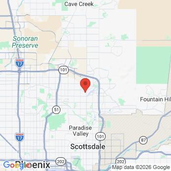 Map to Michael R. Thompson, DDS, PC office in Scottsdale, AZ