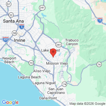 Map to Turquoise Dental office in Mission Viejo, CA
