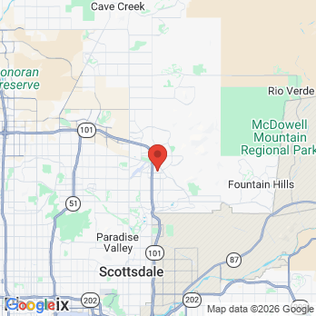 Map to Df dental  office in Scottsdale, AZ