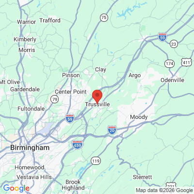 Map to  office in Trussville, AL