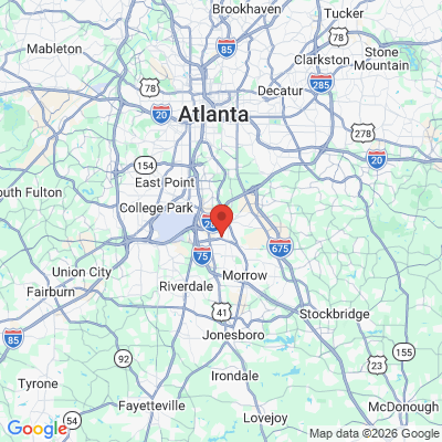 Map to  office in Forest Park, GA
