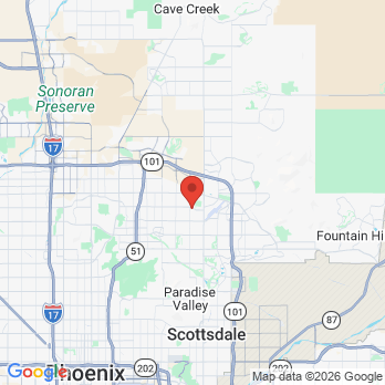 Map to Scottsdale Dental Solutions office in Scottsdale, AZ