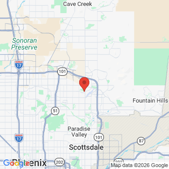 Map to Kierland Dental, LLC office in Scottsdale, AZ