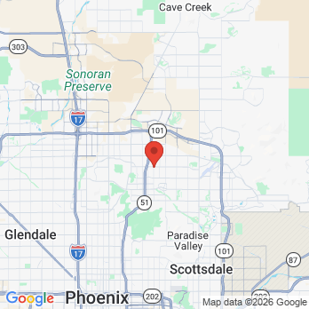 Map to Solterra Dentistry office in Phoenix, AZ