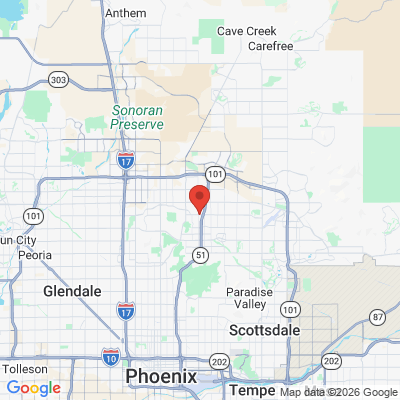Map to  office in Phoenix, AZ