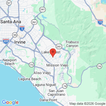 Map to saddleback dental associates office in Mission Viejo, CA