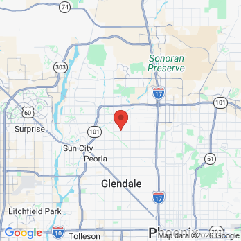 Map to Greenway Family Dentistry office in Glendale, AZ