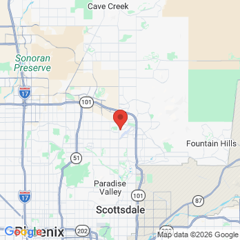 Map to Enamor Dentistry office in Scottsdale, AZ