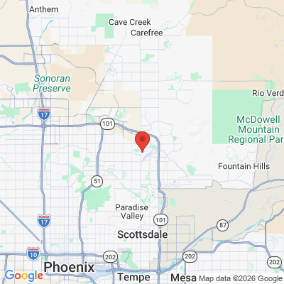 Map to Enamor Dentistry office in Scottsdale, AZ
