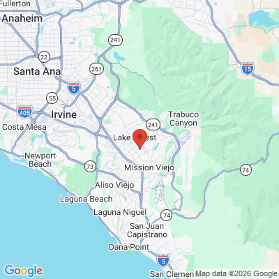 Map to Mission Smile Dental office in Mission Viejo, CA