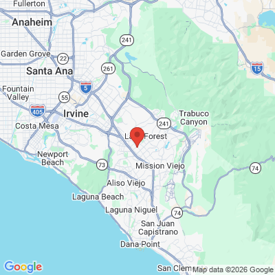 Map to  office in Lake Forest, CA
