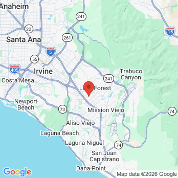Map to Stunning Smiles of Lake Forest office in Lake Forest, CA