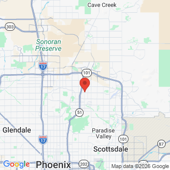 Map to Modern Smiles Family Dentistry office in Phoenix, AZ