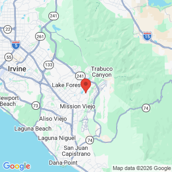 Map to Smile Dental Boutique office in Mission Viejo, CA