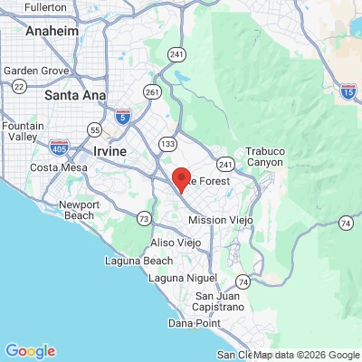 Map to Lake Forest Modern Dental office in Lake Forest, CA