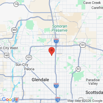 Map to Kem Family Dentistry - David E Kem D.D.S. office in Phoenix, AZ