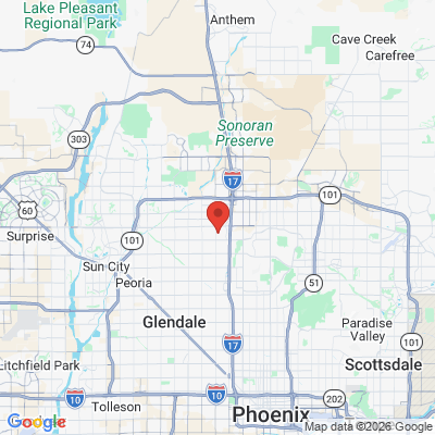 Map to  office in Phoenix, AZ
