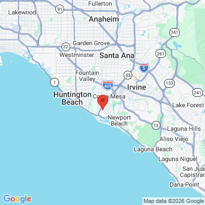 Map to Mesa Dental Center office in Costa Mesa, CA