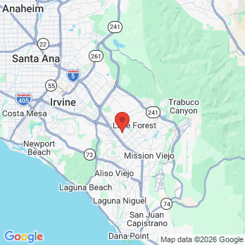 Map to LF Dental office in Lake Forest, CA