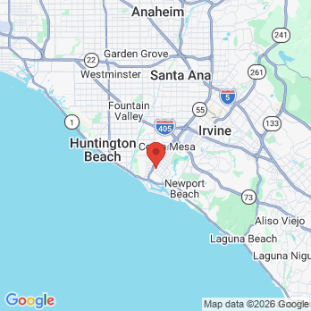 Map to Lance D. Hamilton, D.D.S. office in Costa Mesa, CA