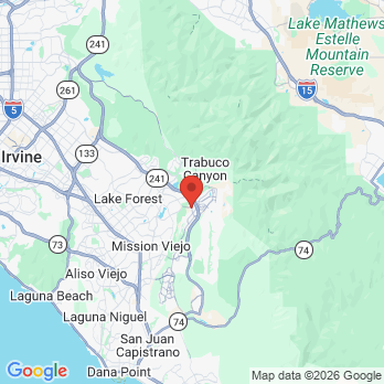 Map to Santa Margarita Pediatric Dentistry office in Rsm, CA